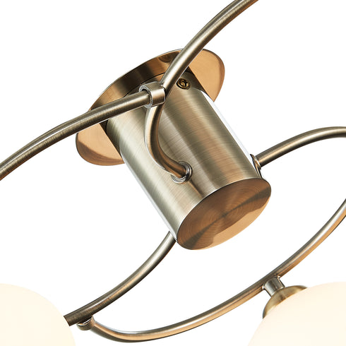 Flush luminaire in Antique Brass LL00132